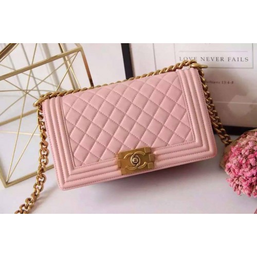 Chanel Boy bag pink lambskin